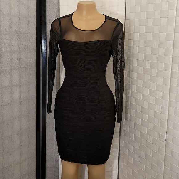 DANNO RICCO NEW YORK ILLUSION BODYCON DRESS - Picture 2 of 13